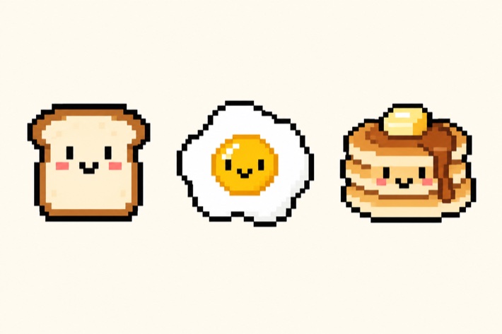 tiny breakfast friends collection