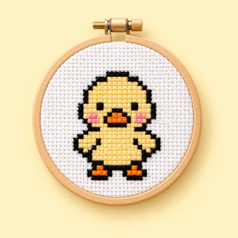 Duck cross stitch kit